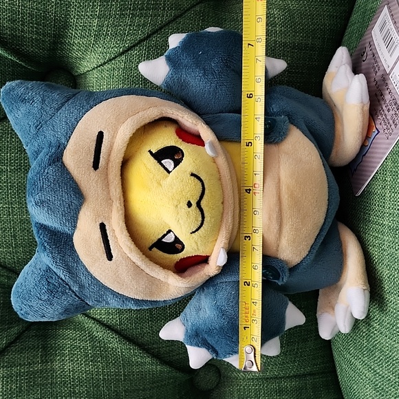 Pokemon Pikachu Dressed as Snorlax Plush - Picture 7 of 7